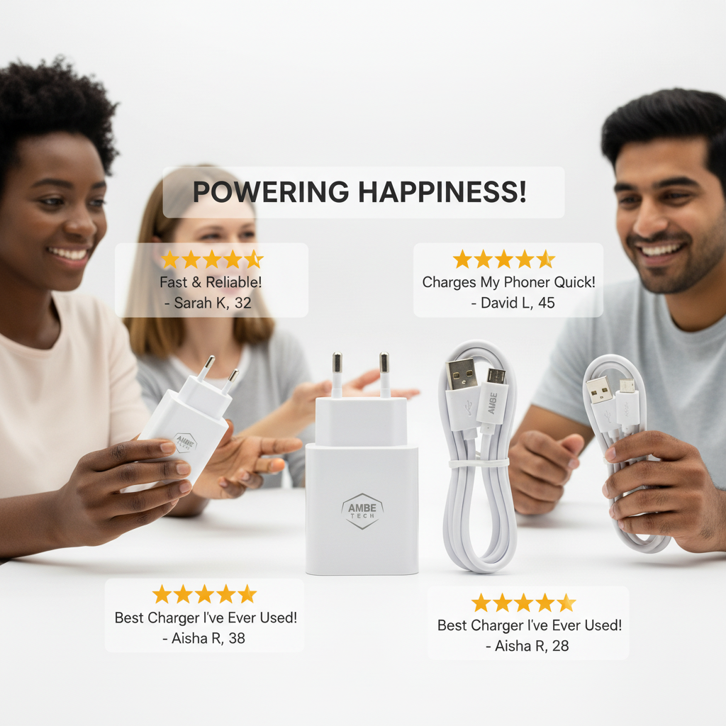 18W Fast Charging Wall Adapter with Micro USB Cable – Quick Charge 3.0 USB Power Plug, 1 Meter Micro USB Cable Included, Compact Travel Charger with Smart Protection