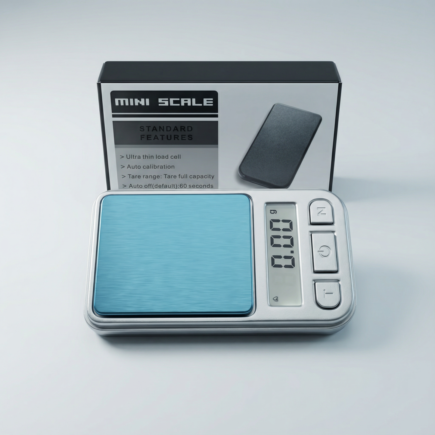 Mini Digital Pocket Scale with LCD Display – Portable Precision Weighing Scale with Tare Function, Auto Calibration and Stainless Steel Platform