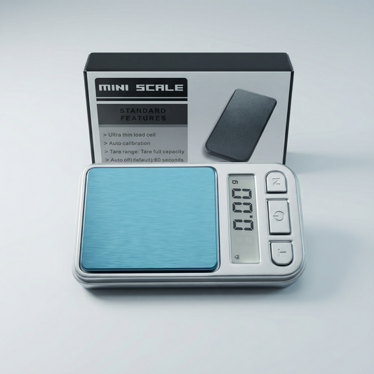 Mini Digital Pocket Scale with LCD Display – Portable Precision Weighing Scale with Tare Function, Auto Calibration and Stainless Steel Platform