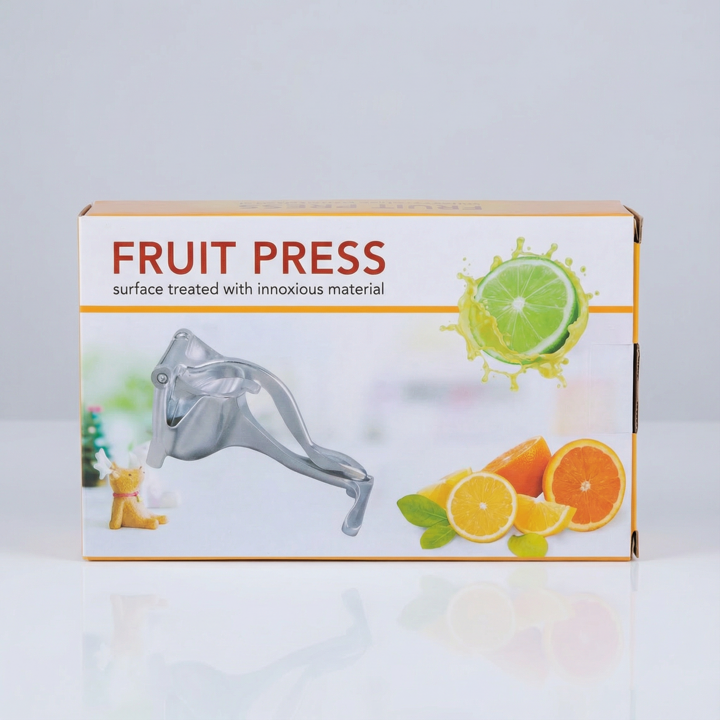 Manual Citrus Fruit Press Juicer, Heavy Duty Hand Press Lemon and Orange Squeezer, Aluminum Handheld Fruit Juicer for Lemon, Lime, Orange and Citrus Juice Extraction