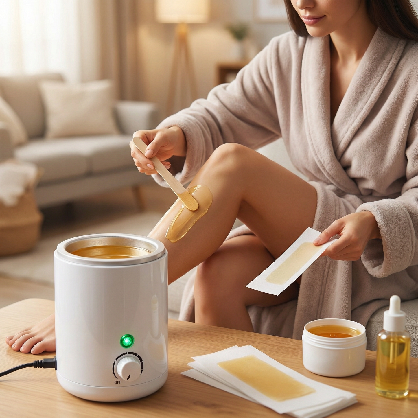 Electric Paraffin Wax Warmer and Hair Removal Wax Heater Pot with Adjustable Temperature Control, Professional Wax Melting Machine for Home and Salon Depilatory Wax Heating