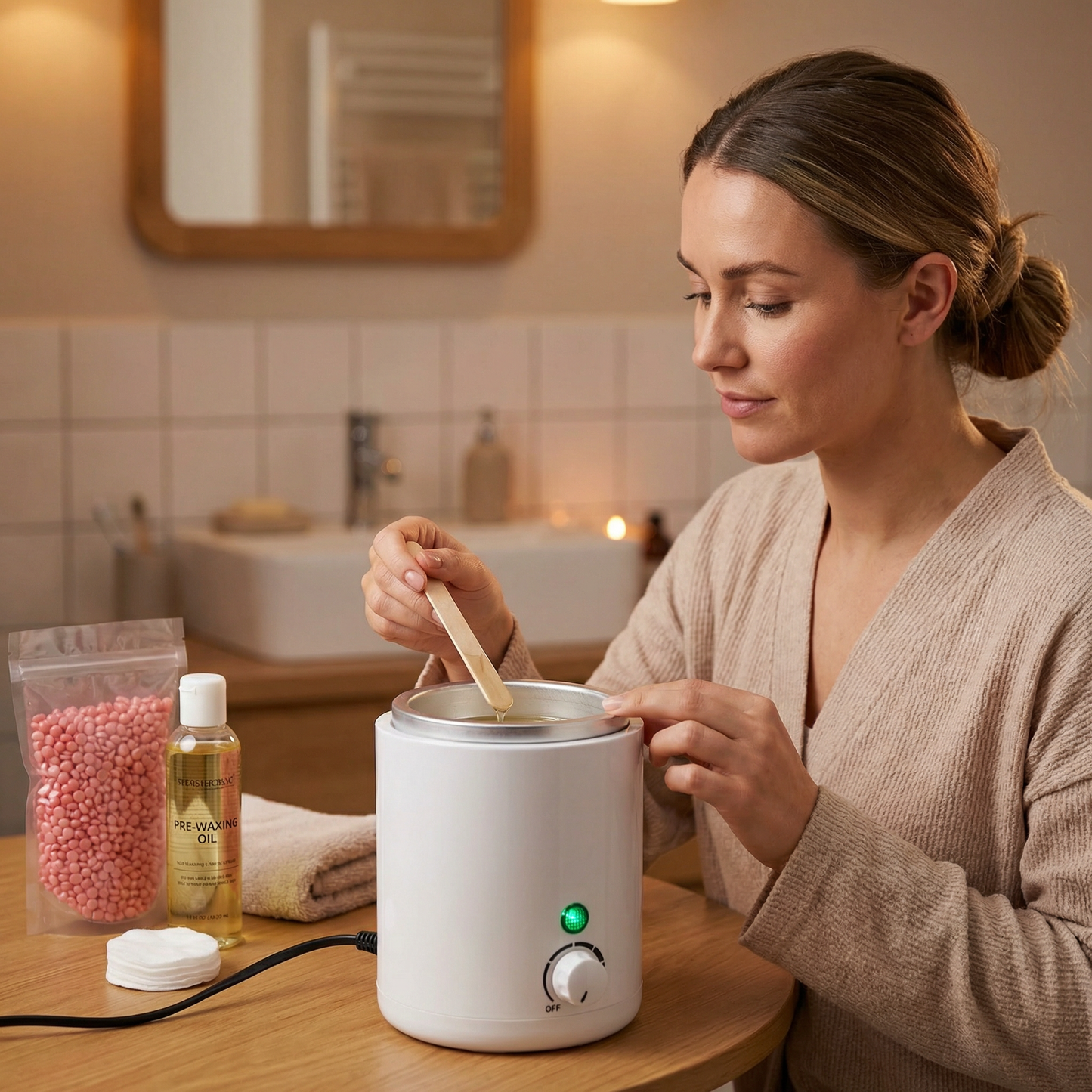 Electric Paraffin Wax Warmer and Hair Removal Wax Heater Pot with Adjustable Temperature Control, Professional Wax Melting Machine for Home and Salon Depilatory Wax Heating