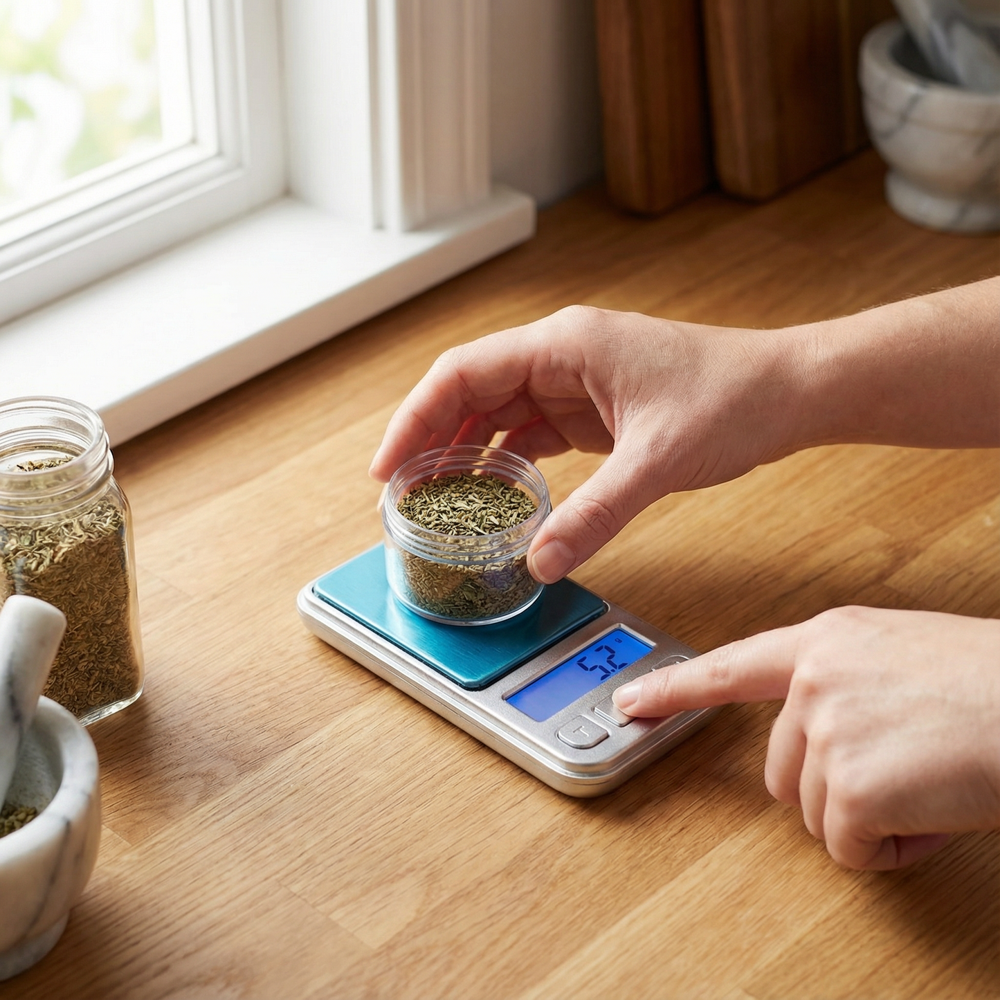 Mini Digital Pocket Scale with LCD Display – Portable Precision Weighing Scale with Tare Function, Auto Calibration and Stainless Steel Platform