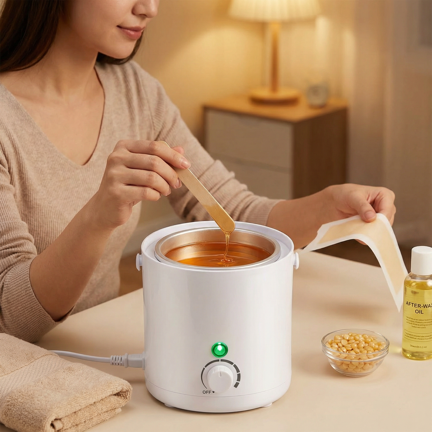 Electric Paraffin Wax Warmer and Hair Removal Wax Heater Pot with Adjustable Temperature Control, Professional Wax Melting Machine for Home and Salon Depilatory Wax Heating