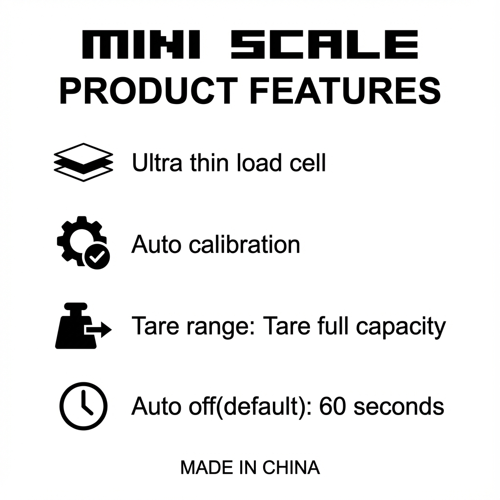 Mini Digital Pocket Scale with LCD Display – Portable Precision Weighing Scale with Tare Function, Auto Calibration and Stainless Steel Platform