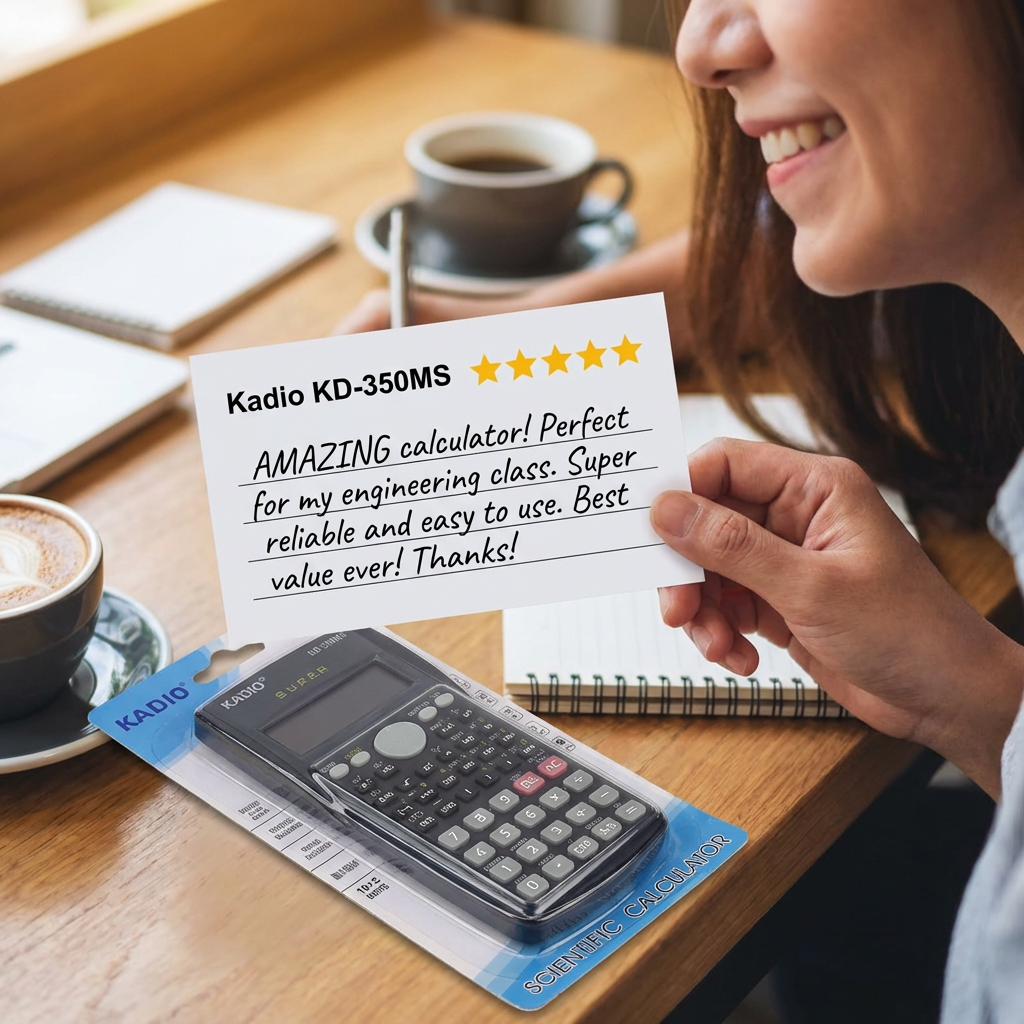 Scientific Calculator with 240 Functions – 2 Line Display Math Calculator for School, College and Engineering Calculations