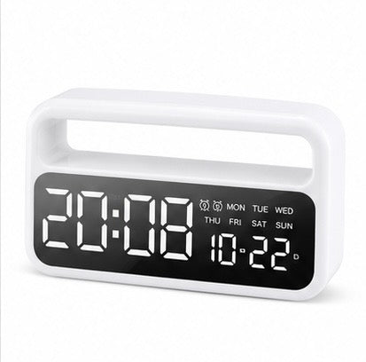Large Display LED Digital Alarm Clock with Date and Day Indicator, Night Light, and Snooze Function