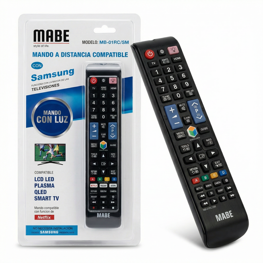 Universal Replacement Remote Control Compatible with Samsung Smart TVs – Backlit Remote for LCD, LED, QLED, Plasma and Smart TVs with Netflix Shortcut