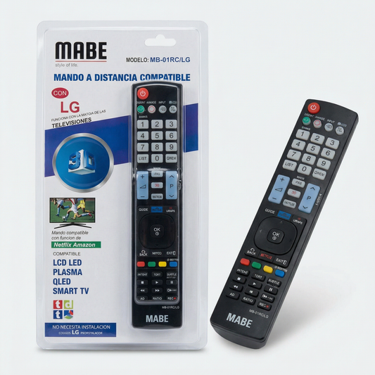 Universal Replacement Remote Control Compatible with LG Smart TVs – Ready to Use Remote for LCD, LED, OLED and Plasma TVs with Netflix and Prime Video Shortcut Buttons