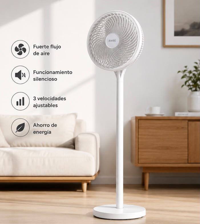 VENTILADOR DE PIE AMBE 80W