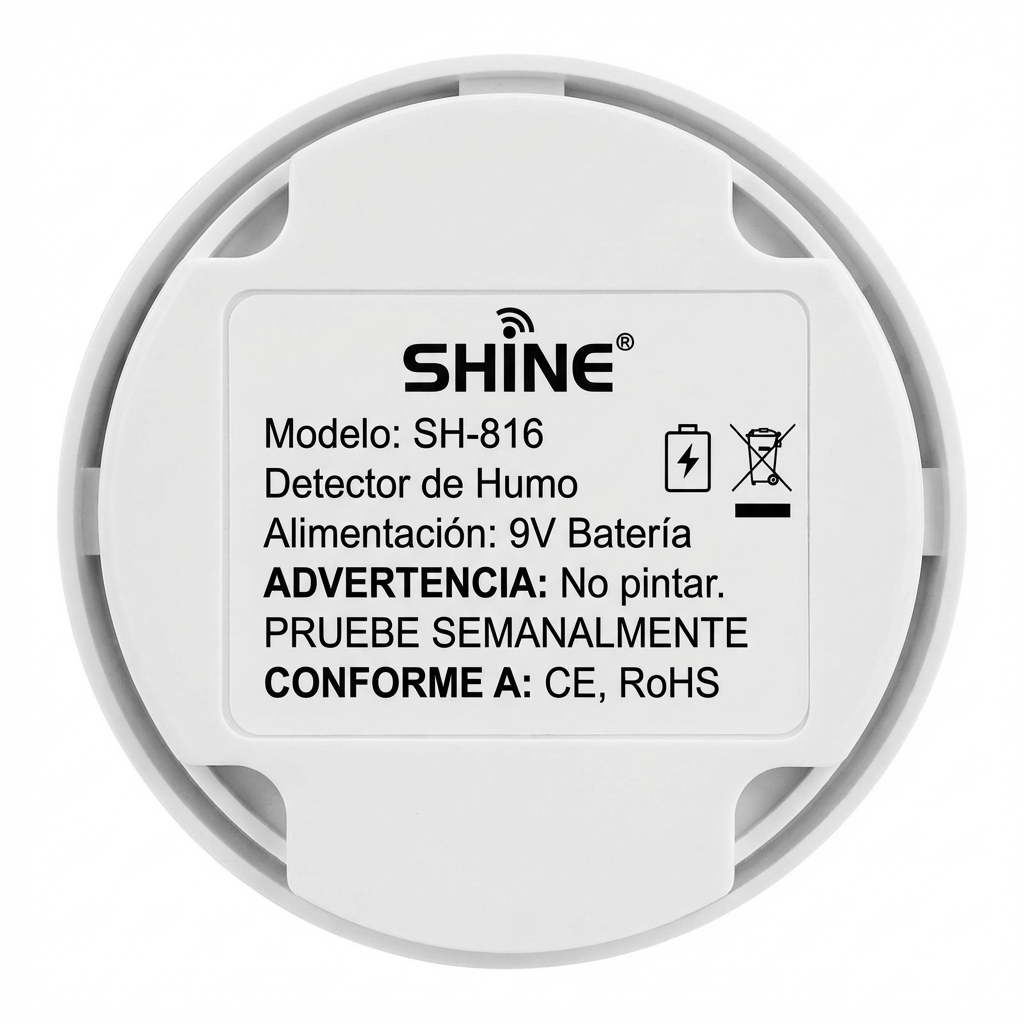 Battery Operated Smoke Detector with Loud Alarm and Test Button, 9V Battery Powered Fire Smoke Alarm for Home, Kitchen, Office, RV and Apartment Safety Protection